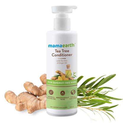 Mamaearth Anti Dandruff Conditioner, With Tea Tree & Ginger Oil, For Dandruff Free Hair 250 Millilitres