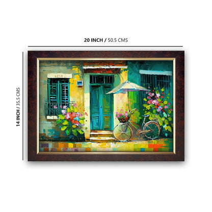 Premium Sparkle Lamination, Bycycle Photo Frame, Copper Gold, 14x20 Inch 24118