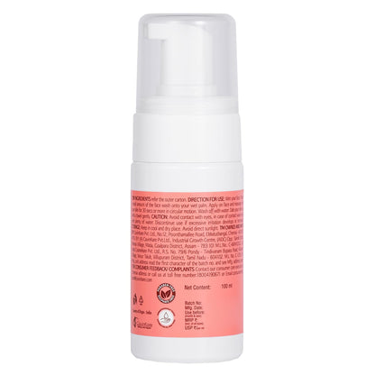 Raaga Professional Radiant Tone Face Cleansing Mousse with 3% Glycolic Acid and Japanese Sakura | Paraben Free, Sulphate Free, Dermatologically Tested (100 ml)