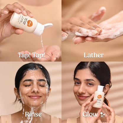 Vilvah Milk Powder Face Wash | Rice Powder Cleanser for Deep Cleansing & Gentle Exfoliation | Brightens, Hydrates & Evens Skin Tone | Strengthens Barrier & Balances Skin pH | For Normal to Oily Skin | 50 g