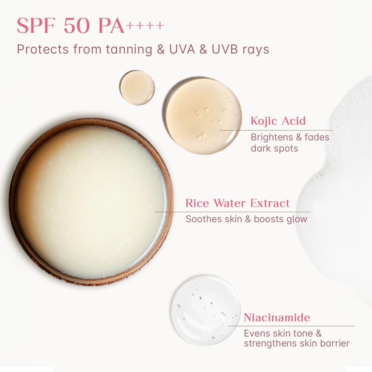 Seoulskin Kojic Acid Sunscreen SPF 50 PA ++++ | Helps Fade Dark Spots & Pigmentation | Non – Sticky & Non- Greasy | No White Cast | Broad Spectrum UVA & UVB Protection | All Skin Types | For Men & Women | Lightweight Korean Sunscreen | 50 g