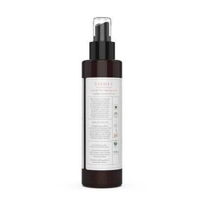 Sadhev Ayurvedic Pore Tightening Toner For Smooth, Soft Texture Skin With Cucumber, Cococut and Aloe Vera