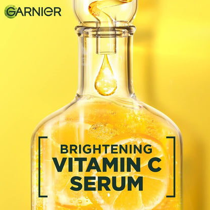 Garnier Skin Naturals, Face Serum, Bright Complete Vitamin C Booster, 30 ml & Garnier Brightening Moisturiser, Serum Gel, For Radiant skin, Bright Complete Vitamin C, 45g