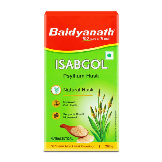 Baidyanath Isabgol packaging on a white background