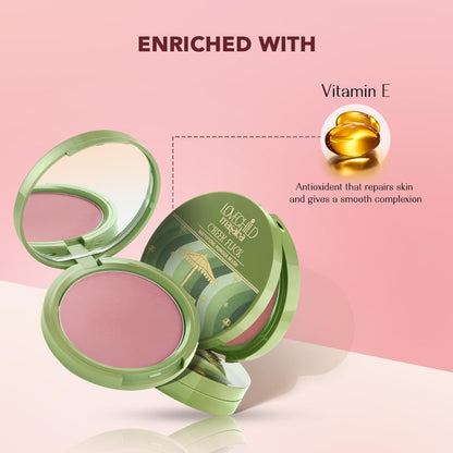 Lovechild Masaba Cheek Flick Mattifying Powder Blush, Luxurious Buildable Coverage & Intense Pigment, Enriched with Vitamin E, Silence Please (Reddish Brown)- 9g