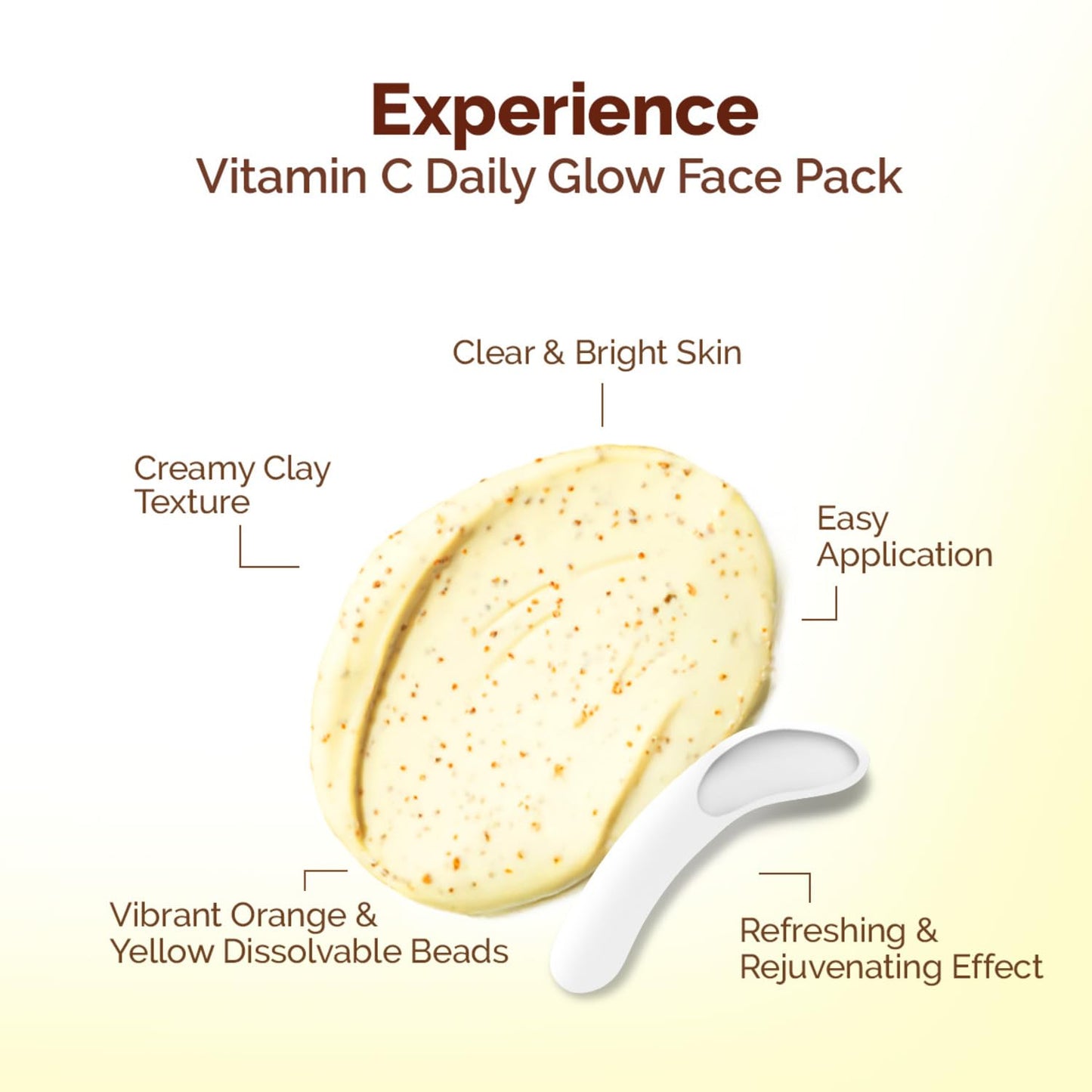 Mamaearth Vitamin C Daily Glow Face Pack with Vitamin C & Turmeric for Illuminating Skin - 100 g | Brightens Skin & Gives Natural Glow | Free From Harmful Chemicals