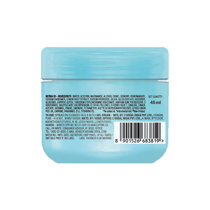 Blue jar with label on a white background