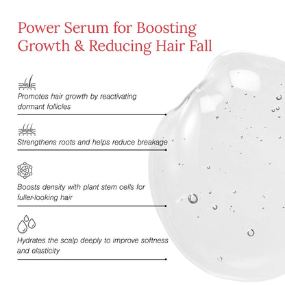 Juicy Chemistry Stem Cells + Multi-Peptide Hair Growth Serum with Redensyl & Anagain, 30 ml | Hair Growth Booster | Controls Hair Fall | Clinically Proven Actives | Leave-In Serum for Thicker & Stronger Hair