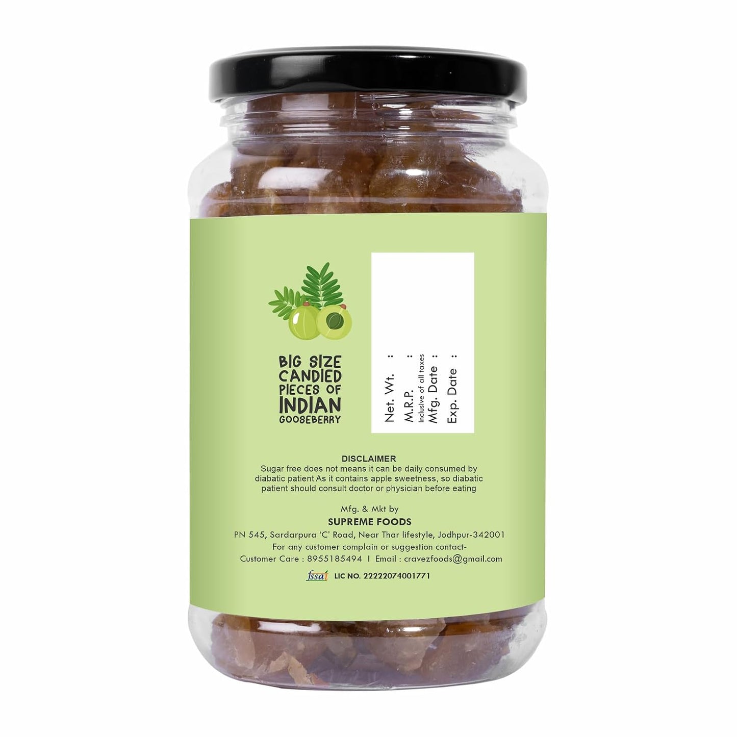 Cravez Dried Amla Candy | Export Quality Aamla | 300 Gram | Low Processed Amla |Natural | No Preservative | No Artificial Colour Used