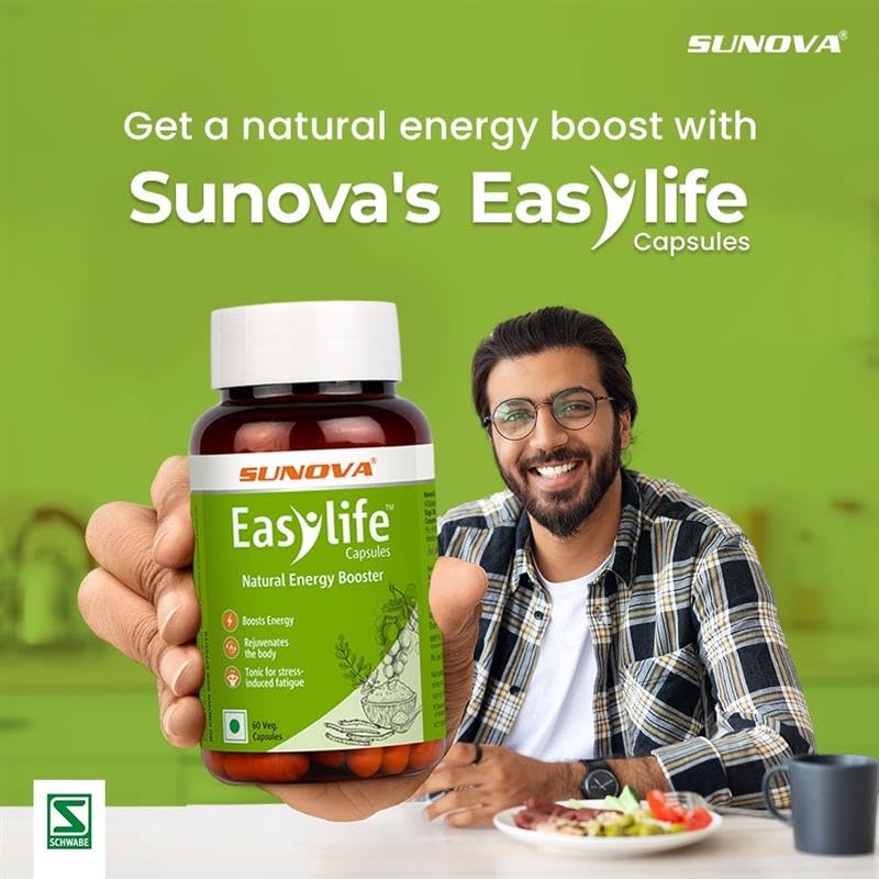 Sunova Easylife - Daily use Multivitamin , Natural Energy Booster, manages fatigue and provides energy to body