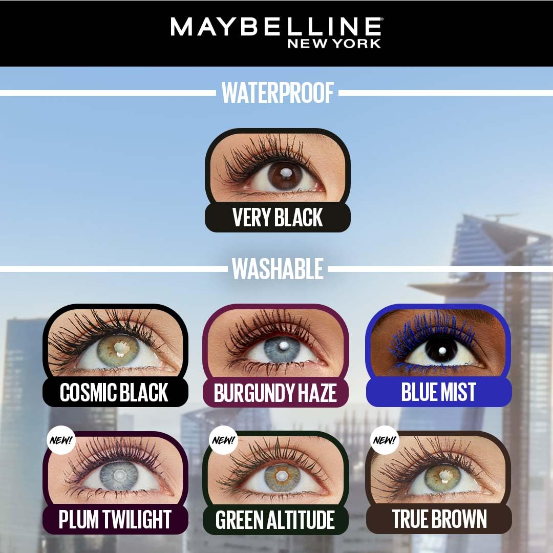 Maybelline New York Lash Sensational Sky High Blue Mascara, Plum Twilight | Lengthening & Easy Wash Formula, 7.2ml