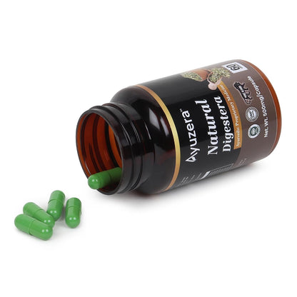 Wellwith by Ayuzera Natural Digestera 60 Capsule|Food Supplements, Digestion | Pack of 1