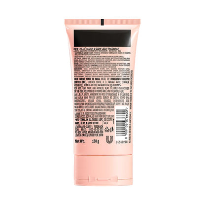 LAKME Blush & Glow, Gentle Jelly Face Wash, 100 g, for Fresh Visible Glow, with Avocado Matcha & Salicylic Acid, Unclogs Pores Effectively, Ideal for Oily & Combination Skin