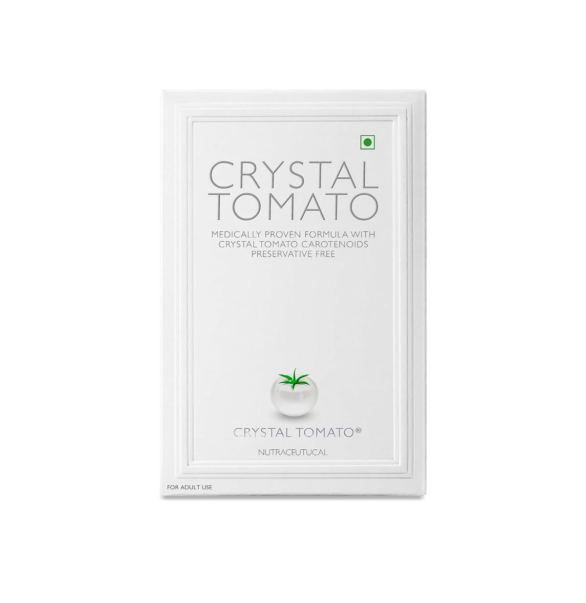Crystal Tomato Supplement Colourless Carotenoids, L-Cysteine Enriched, Brightens Skin Tone, Reduces Pigmentation