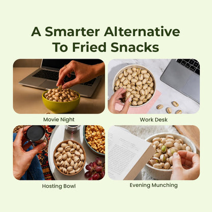 Bolas Roasted & Salted California Pistachios 200g | Pista | Rich in Protein, Phosphorus & Dietary Fibre | Low Calorie | Crunchy Healthy Snack | Dry Fruits