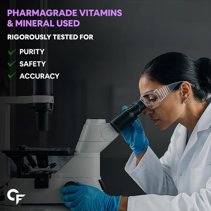 Carbamide Forte Vitamin B12 Supplement with added Biotin | B12 Supplement for Men&Women | Methylcobalamin 1500mcg with Biotin 5000mcg - 60 Capsules