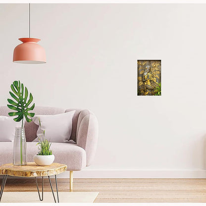Welcome Lady Paintings for Living room, Welcome Lady Poster Big Size with Sparkle Coated Lamination - 5322 (Self Adhesive) 18x24 Inch