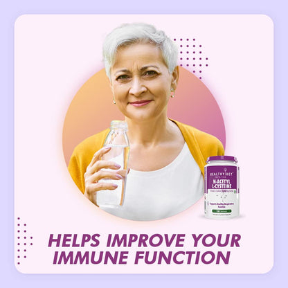 Zephivo Healthyhey Nutrition N-Acetyl L-Cysteine (NAC) - Non-GMO - Gluten Free -Pack of 120 Veg. Capsules
