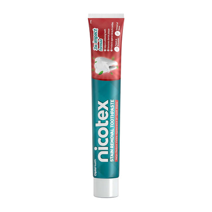 Cipla Nicotex Stain Removal Toothpaste | Teeth Whitening, Plaque Removal, Protection Against Decay And Cavities | Papain, Bromelain, Neem Extract, Meswak Extract | With Fluoride | Sls Free | 100G