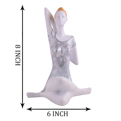 Yoga Lady Home & Office Decor showpiece (y800)