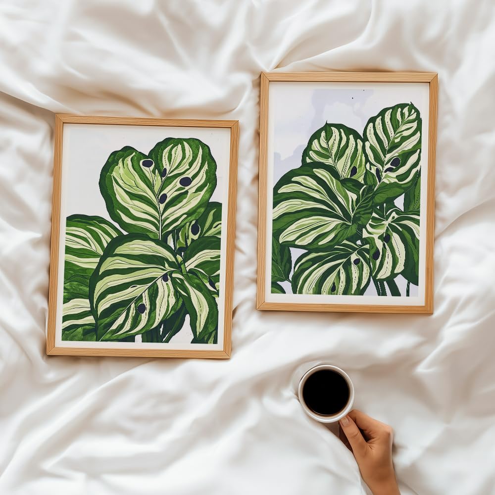Set of 2 wall art paintings for living room & wall painting for bedroom wall decor - (10x13 Inch framed poster, Paintings for home decor)