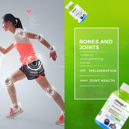 Haleup Omega 3 from Haleup INC USA 500 mg || Enriched with EPA/DHA || Healthy Heart|| Brain|| Immunity- 60 Capsules