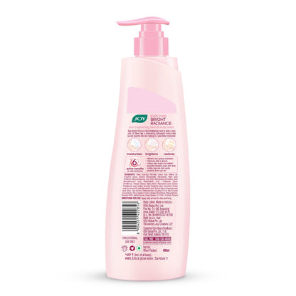 Joy Even Tone Bright Radiance Brightening Winter Body Lotion 400ml | With Niacinamide & Alpha Arbutin | Removes Tan, Dark Spots & Restores Natural Glow | Lightweight, Non Sticky & Non Greasy