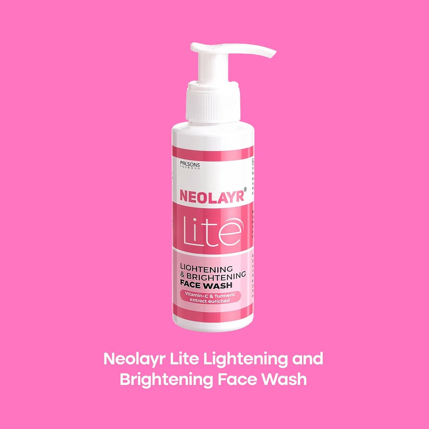 Lite Lightening & Brightening Face Wash | Enriched with Vitamin C and Turmeric Extract | Darkspots FaceWash| Reduces Scars | 100 ML
