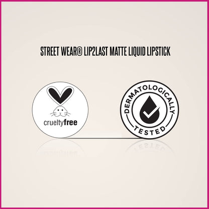 STREET WEAR Lip2Last Matte Liquid Lipstick -G.O.A.T Mauve (Mauve) - 5 ml - Transferproof, Smudgeproof, Mask Friendly, Non-Drying Formula, Enriched With Vitamin E - Lasts AM To PM!