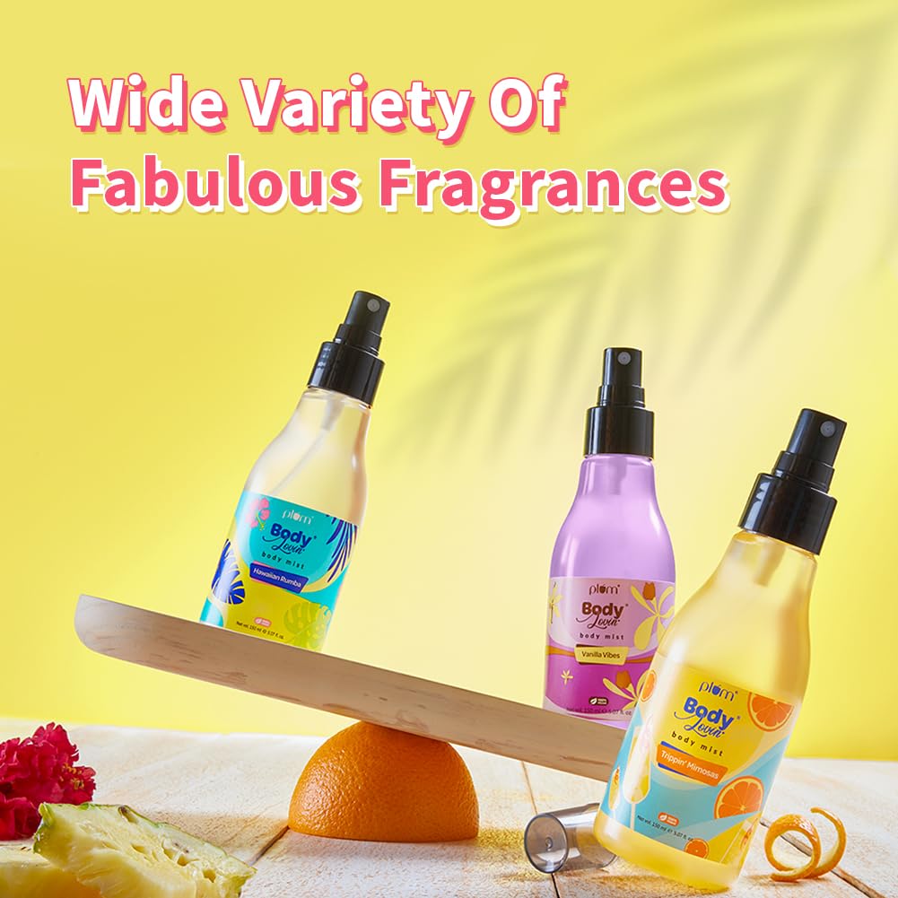 Plum BodyLovin' Feelin' So Rose Body Mist | Long Lasting Floral Fragrance For Women With Fresh Floral, Rose & Musk | High On Fun | Travel-Friendly Perfume Body Spray 150 ml