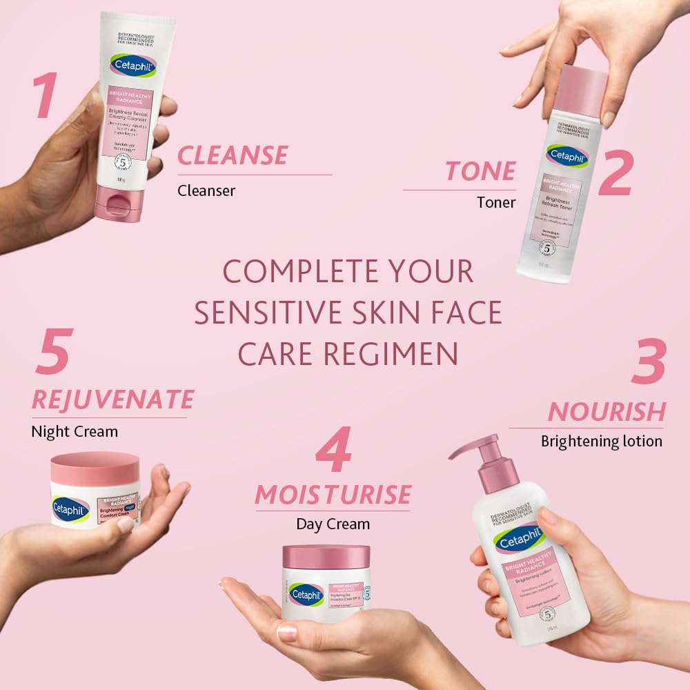 Cetaphil Bright Healthy Radiance Brightening Body Lotion 245ml – Deep Hydration & Even Skin Tone Body Moisturizer with Niacinamide & GentleBright Technology, Lightweight, Non-Greasy, Hydrating & Fragrance-Free Lotion for Sensitive Skin