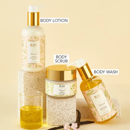 RAS Luxury Oils Nourish Coco and Vanilla Body Lotion, Moroccan Argan Oil & Vanilla; Smoothens & Softens; For Men & Women; Ceramide & Vitamin E Body Lotion; 200ml