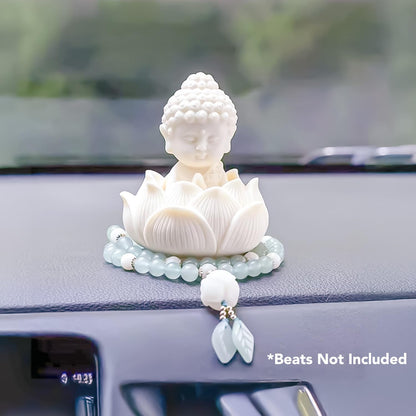Nostrae Buddha with Lotus Show Pieces for Home Decor Living Room Decor Items | Cute Showpieces Gift Item for Decoration | Serene Center Table Tv Showcase Office Interior Statue Figurines