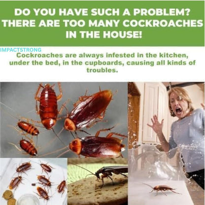 Cockroach Killer Bait Gel for Home – Natural Plant-Based Roach Control with Bait Stations – Odorless & Mess-Free Cockroach Repellent for Kitchen, Bathroom & Cabinets