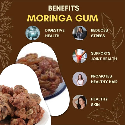 Namo Organics - Natural Gond Moringa - 200gm | Gond Sonjana | Gondh Sahjan | Moringa Oleifera