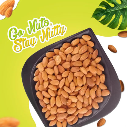 YUM YUM Pure California Almonds/Badam Whole, 250g, Real Nuts, High in Fiber, Badam Giri, Rich in Protein, Magnesium, Phosphorus and Dietary Fibre, Nuts & Dry Fruits