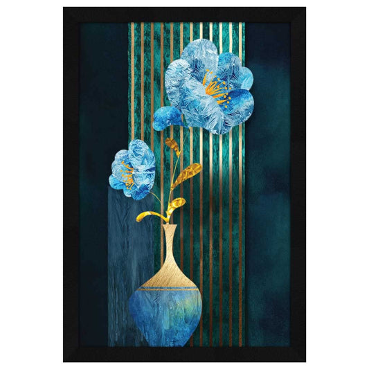Floral Wall Art Painting Framed, Wall Decor for Living Room Bed Room, Multicolor, Flowers, 12.0 X 18.0 inches, Set of 1