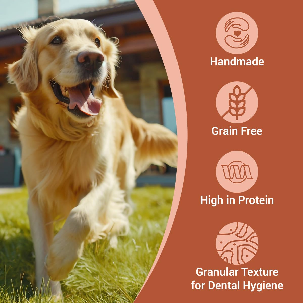 Bowlers Dog Treats Meat Sticks| 70g | Good for Dental Hygiene | High on Protien|Low in Fat | Grain Free | Handmade Treats