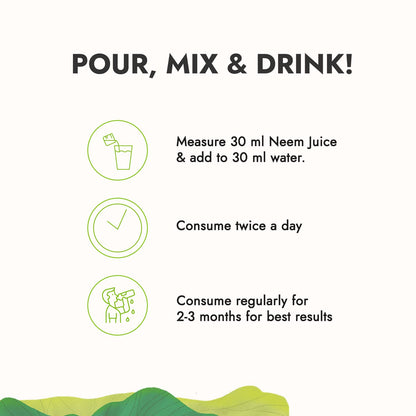 Kapiva Neem Juice | Made with Rajasthani Neem | Helps Boost Immunity and Fight Infections (1L)