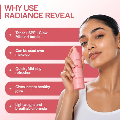 Suroskie Glow Up Juice SPF 35 PA++++ Sunscreen Spray 100ml with Rose & Rice Toner for Glass Skin | UV Rays Protection | Brightens & Smoothens | Dewy Mist for All Skin Types | Dermatologically Tested