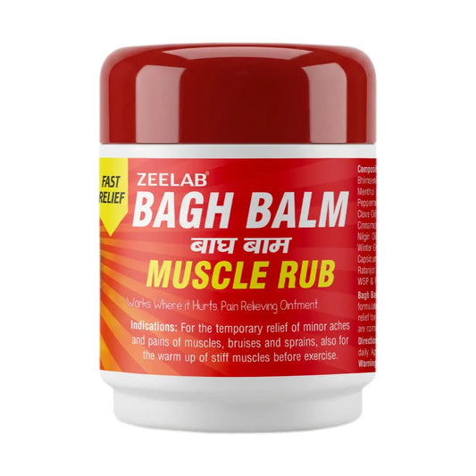 Jar of Zeelab Bagh Balm Muscle Rub on a white background