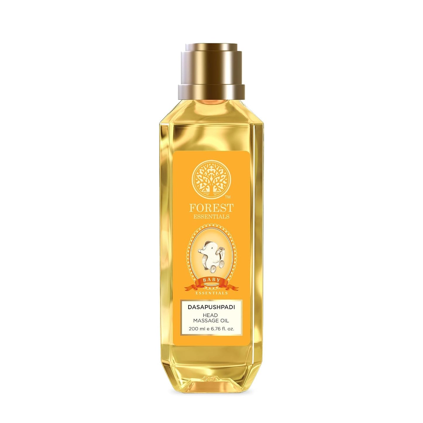 Forest Essentials Baby Hair Oil with 10 herbs specially for Baby Care to gently nourish delicate skin | Ayurvedic Head Massage Oil for Babies | Promotes Hair Growth | Gentle & Natural