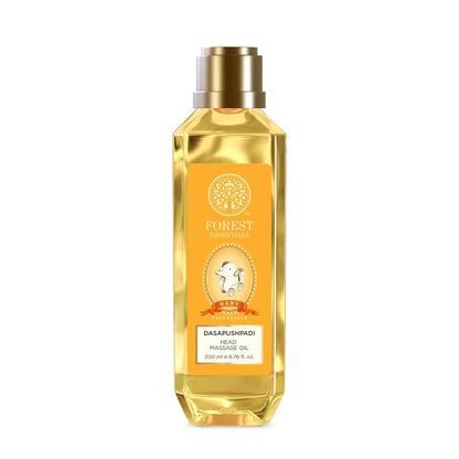 Forest Essentials Baby Hair Oil with 10 herbs specially for Baby Care to gently nourish delicate skin | Ayurvedic Head Massage Oil for Babies | Promotes Hair Growth | Gentle & Natural