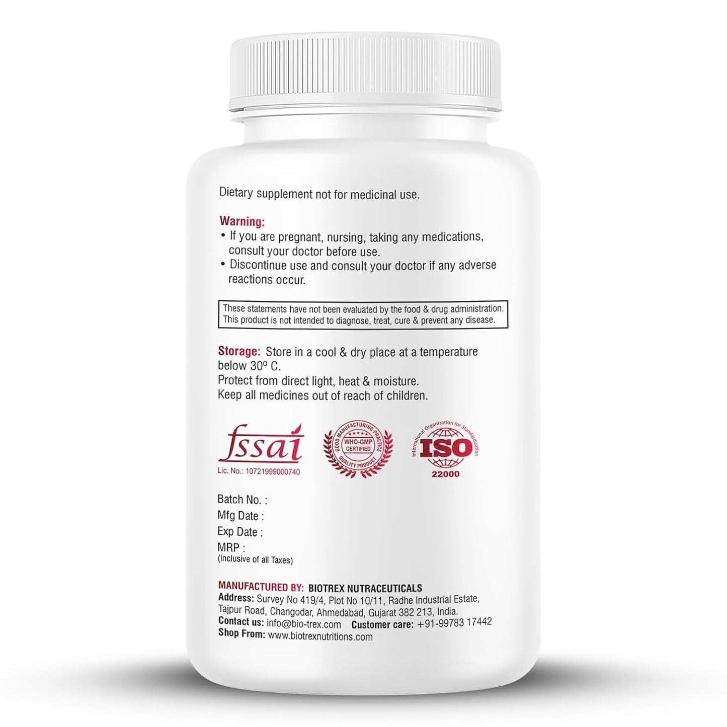 Biotrex Nutraceuticals Multivitamin With Probiotics For Women | Combination of 43 Ingredients | Enhances Energy & Strong Immune Function | Antioxidant | Hair, Skin & Nails | Purity Tested - 120 Tablets
