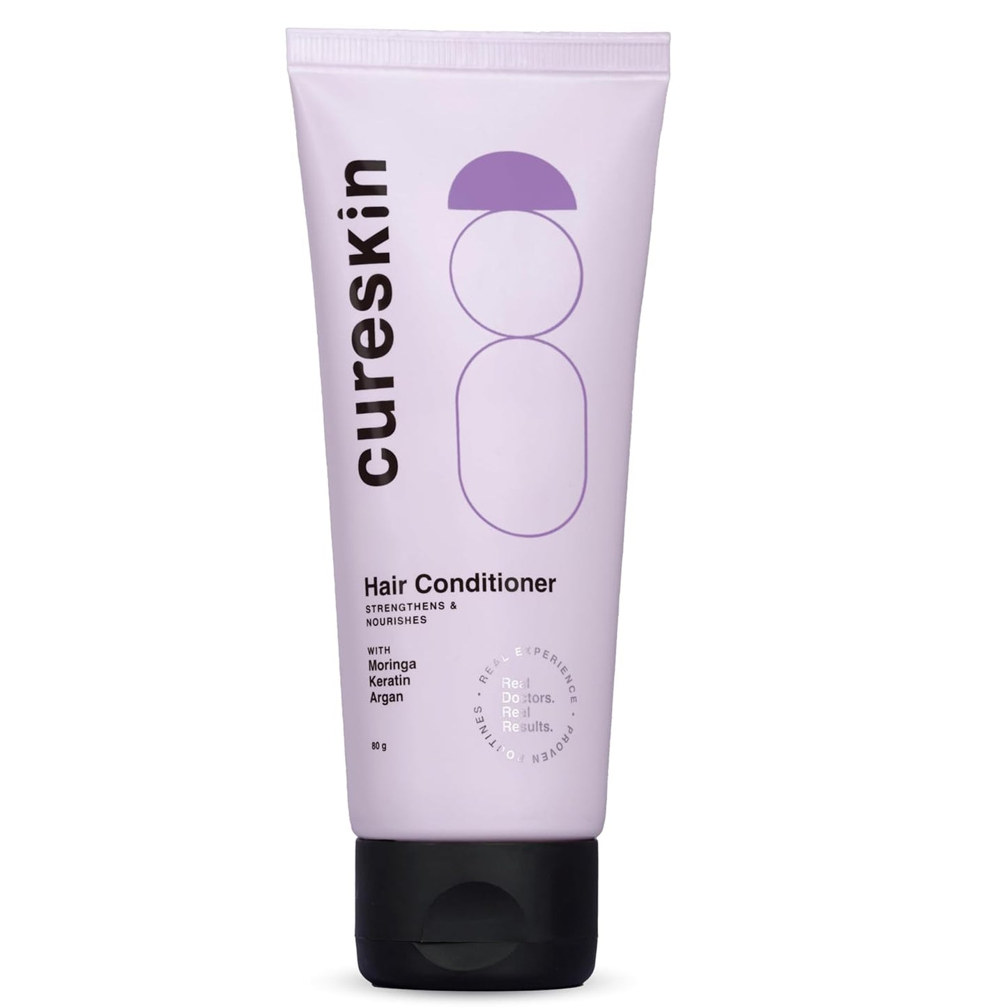 Cureskin Keratin Smooth Conditioner With Moringa, Keratin And Argan | Strenghtens And Nourishes For Damaged Hair, 80 Gram (Pack Of 1)