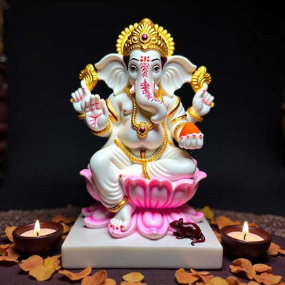 UNOVATE Ganesh Idol for Home Decor | Ganpati Idol for Pooja | Gifting