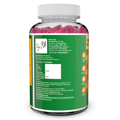 NATURYZ L-Glutathione with Biotin 2-in-1 Gummies | Vitamin C, Vitamin E & Astaxanthin | Skin Glow, Brightening, Depigmentation, Hair Growth for Men & Women | No added sugar- 30 Gummies (Orange)