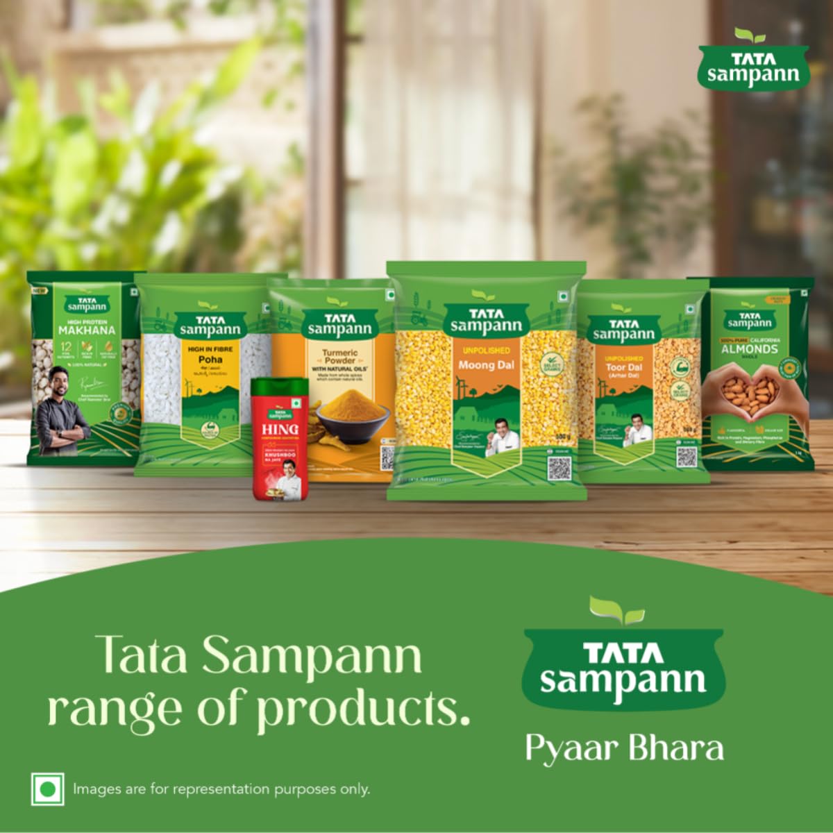 Tata Sampann Unpolished Moong Dal (Split), 500gm
