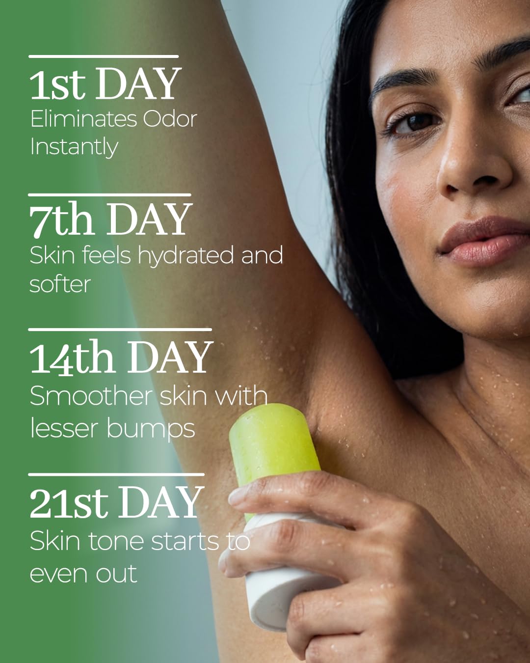Phitku Crystal Roll On with Aloe Vera | Natural Alum | Brightens Dark Underarms, Kills Bacteria | Fragrance-Free & Alcohol Free | Men & Women | 100g