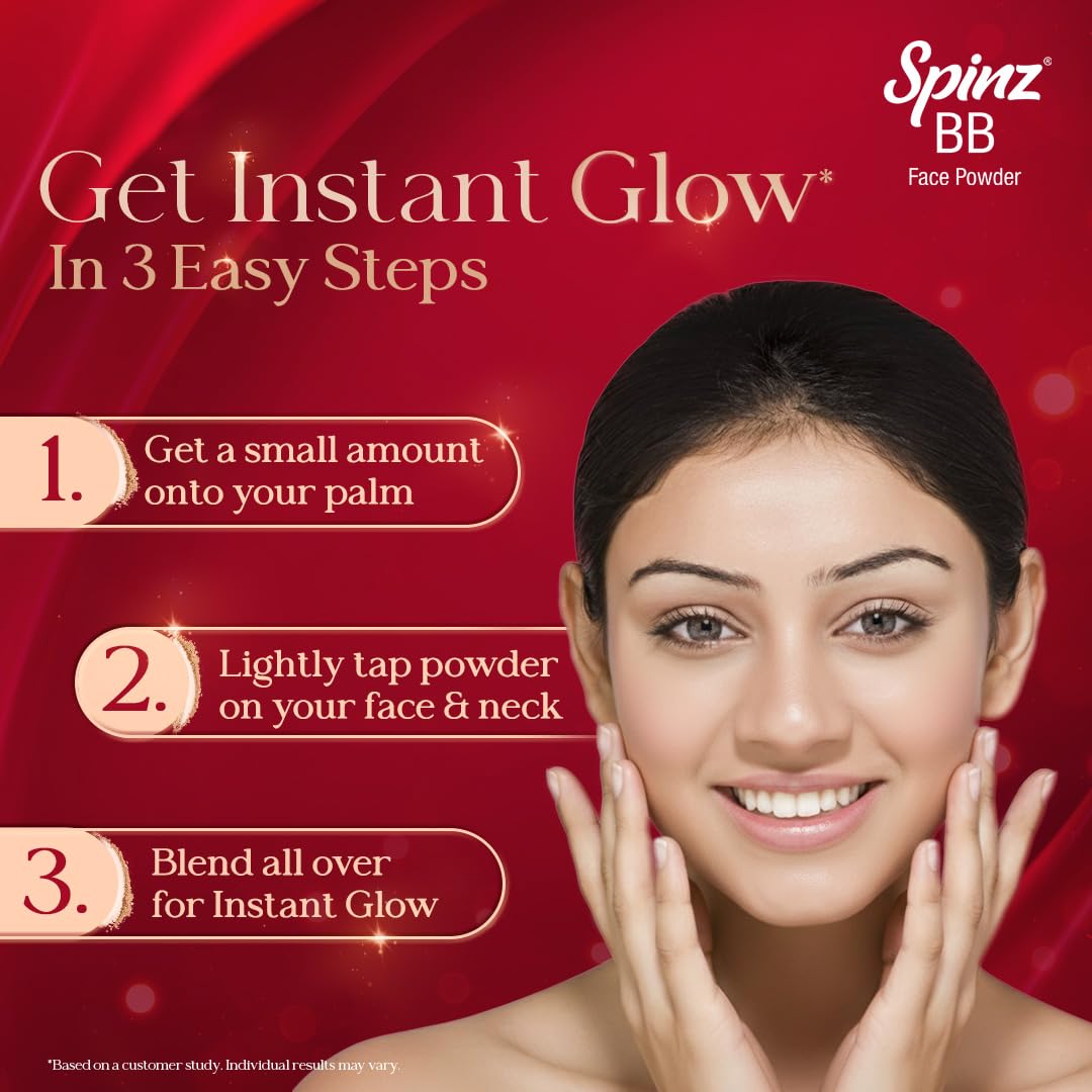 Spinz BB Brightening & Beauty Face Talc for Instant Brightness | Lasts 2X Longer, Covers Dark Spots and Blemishes, Gives Soft and Smooth Skin (Natural Beige) – 70 gm
